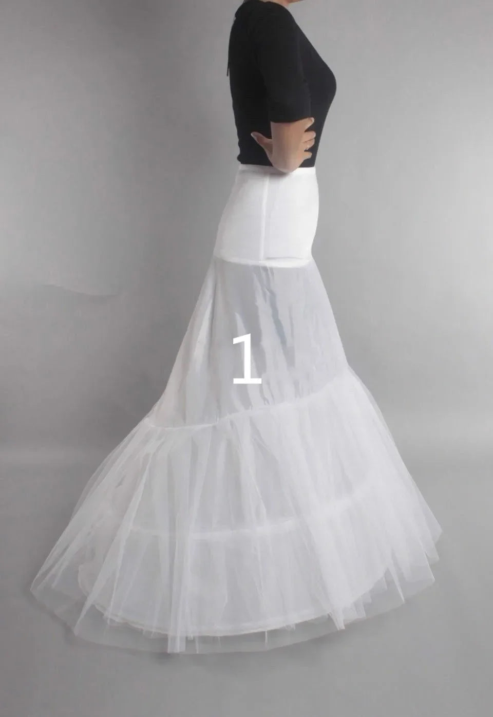 High Quality 6 Hoops Wedding Petticoat Crinoline Slip Bridal Underskirt Puffy In Stock Customized