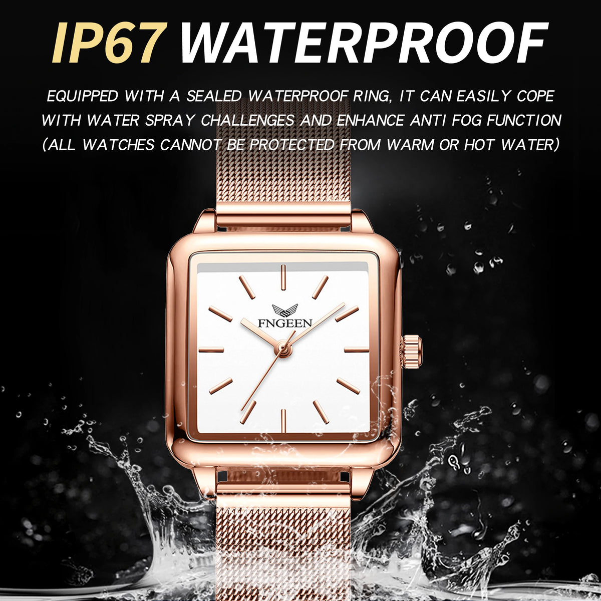 BINBOND Precise Quartz Watches for Women Luxury Luminous Waterproof Durable Ladies Watch Casual Reloj