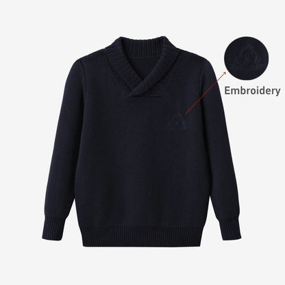 (Ship out in 1 day) AS AW26 ISRAEL Pinstripe Windsor Collection with knitting children clothes shirt