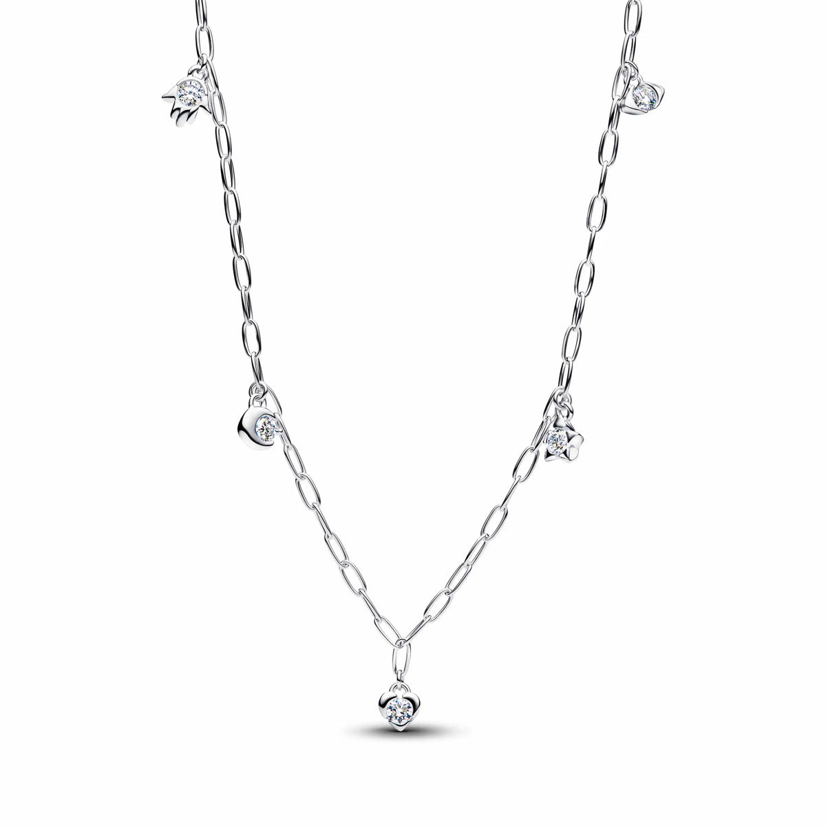 925 Sterling Silver Floral Necklaces Stud Earrings Charms Four‑Leaf Clover Sugar Skull Tiger Ghost Beads Fit Bracelet Jewelry