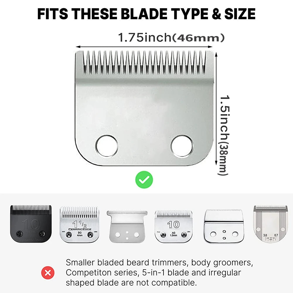 2Pcs Professional Hair Cutting Guide Comb Clipper Limit Comb Trimmer Cutting Styling Tools Attachment Compatible 1.5mm 4.5mm