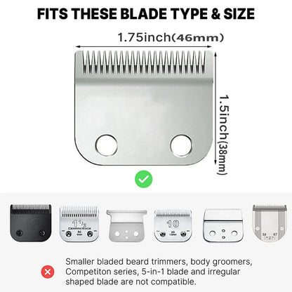 2Pcs Professional Hair Cutting Guide Comb Clipper Limit Comb Trimmer Cutting Styling Tools Attachment Compatible 1.5mm 4.5mm