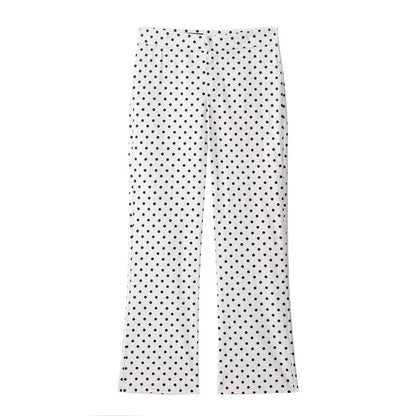 TARUXY Fashion Polka Dot Print Jacket Coat Women's Stand Collar Long Sleeved Workwear Coat Ins Hot Short Casual Female Jackets