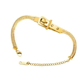 Stainless Steel Round Pendant Chain Bracelet jewelry
