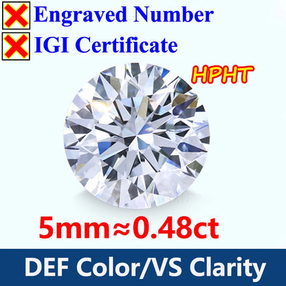GH Color Oval HPHT Lab Grown Diamond No IGI Certificate 3EX DEF Color VS Clarity Pear CVD Lab Grown Diamond Gems