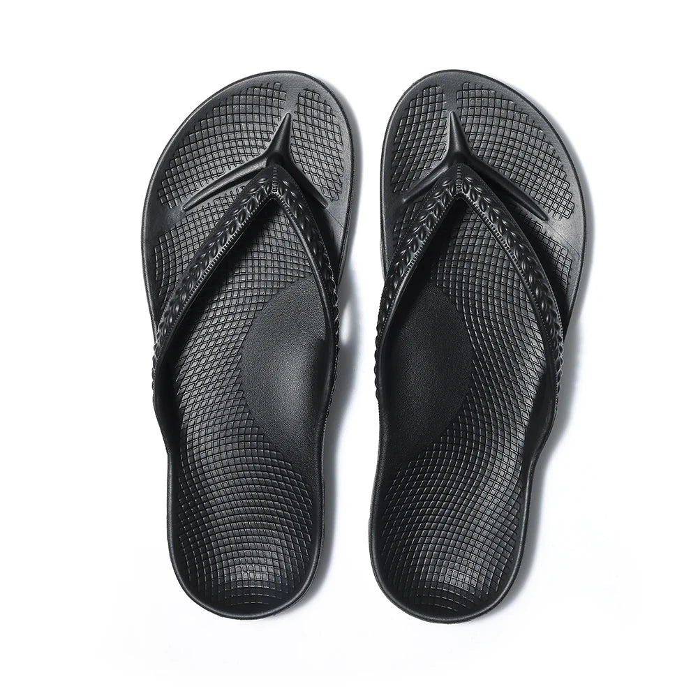 Litfun Women's New Flip Flops With Arch Support Outdoor Non-slip Men Beach Sandals Comfort House Slippers For Plantar Fasciitis
