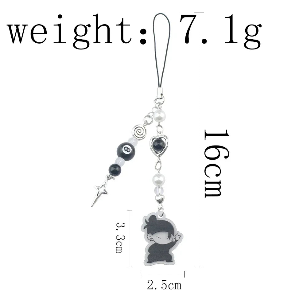 Anime Keychain Geto Suguru Satoru Gojo JJK Phone Charm Accessories Pendant Keyring Bag Jewelry Gift