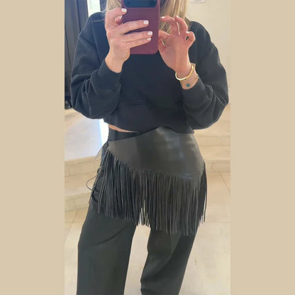 Floral Embroidery Fringe Wrap Mini Skirt Low Rise Self Tie Asymmetrical Hem 2026 Spring Summer Festival Women Boho Party Outfit
