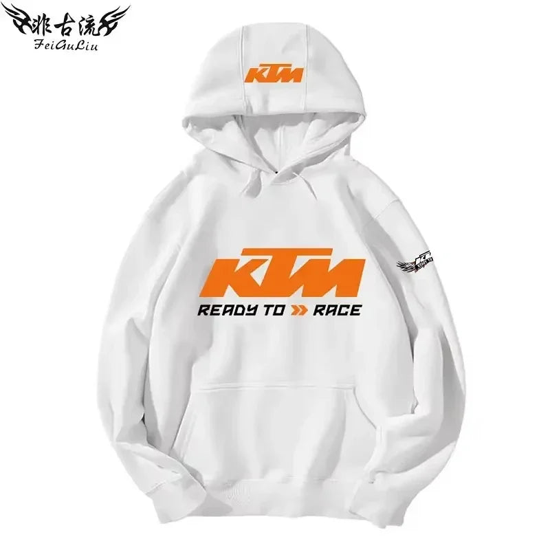 KTM Tout-terrain Pour Motos Lourdes Veste Pour Passionnés De Moto Sweat À Capuche Pour Hommes