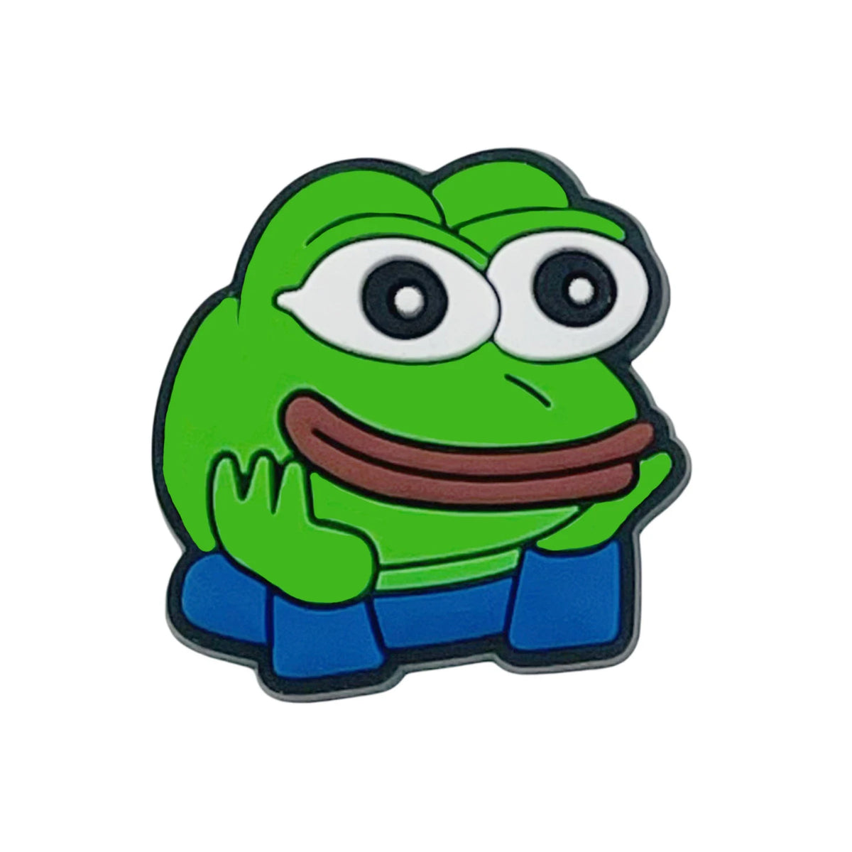 New Arrivals 1Pcs Sad Frog Shoe Charms for Crocs Accessories Decoration Shoe Pin Bracelet Wristband Adult Party Gifts