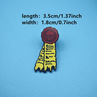 Blood Angels Brooch Sanguinius Enamel Pin Skull Pure imprint Metal Brooch Badge Backpack Accessory