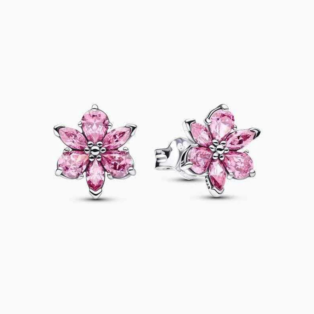 925 Sterling Silver Floral Necklaces Stud Earrings Charms Four‑Leaf Clover Sugar Skull Tiger Ghost Beads Fit Bracelet Jewelry