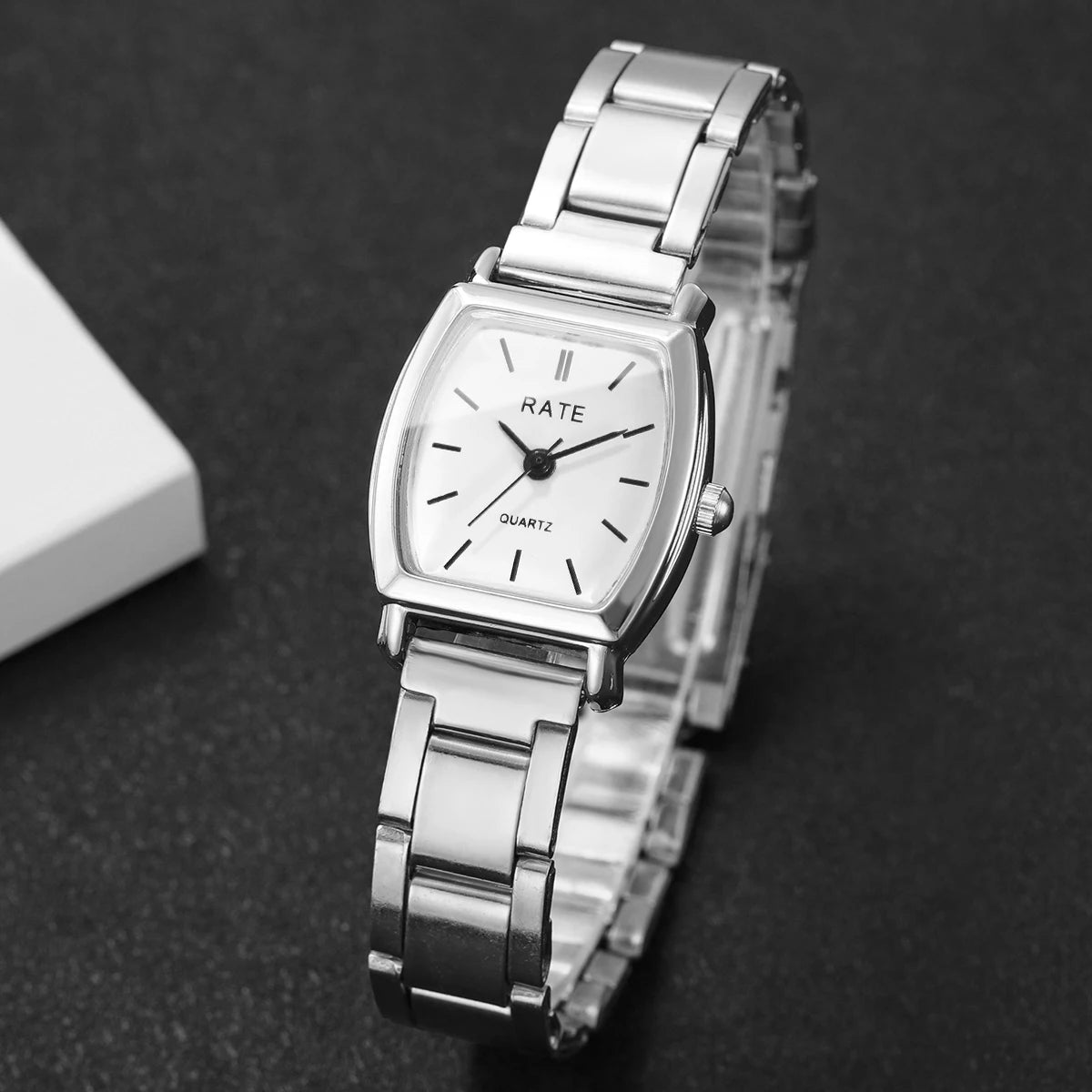 Elegant Small Dial Women Quartz Watch Silver Alloy Band Ladies Wristwatches Reloj Mujer Girls Clock(Without Box)