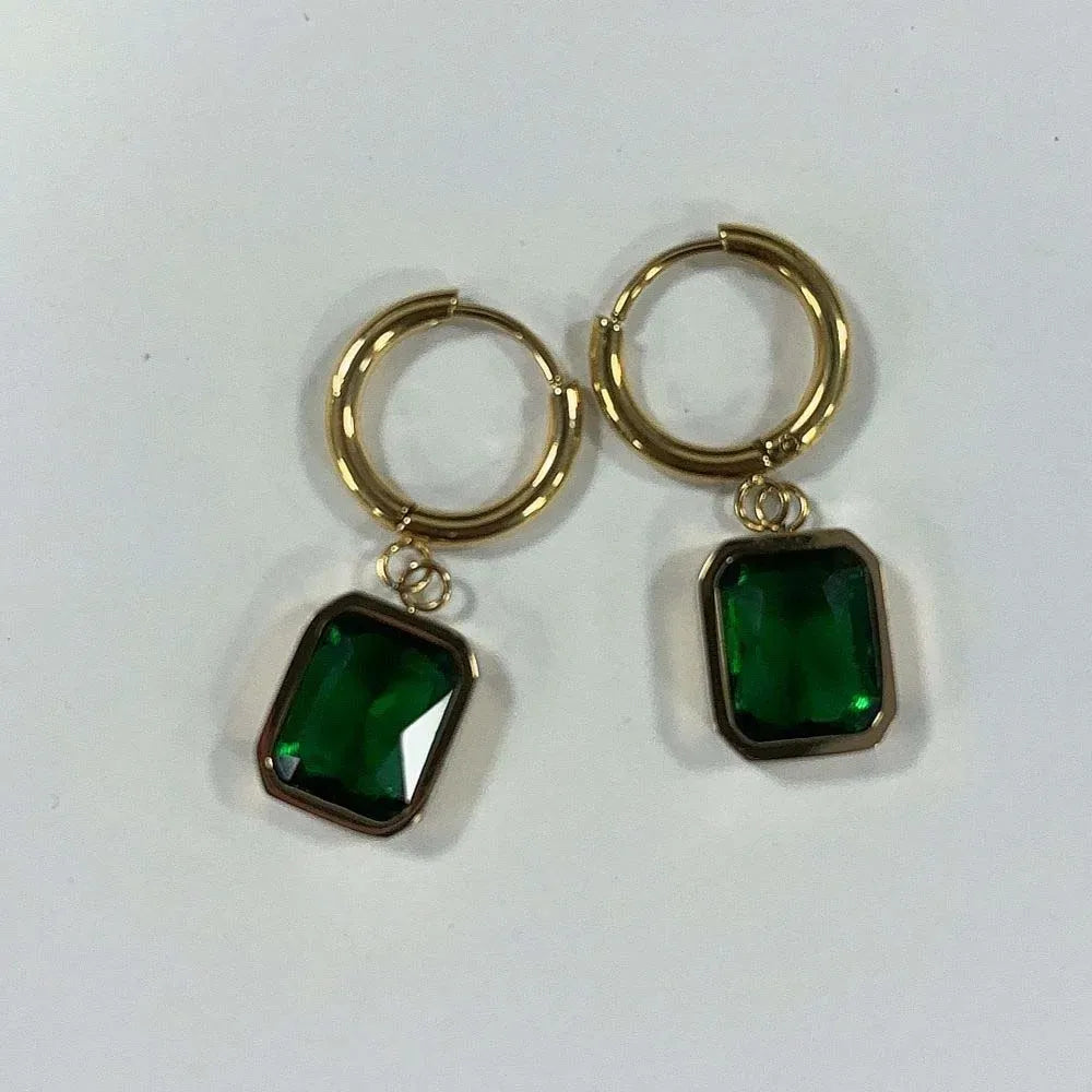 Stainless Steel Exaggerated Large Waterproof Hoop Earrings