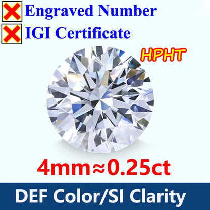 GH Color Oval HPHT Lab Grown Diamond No IGI Certificate 3EX DEF Color VS Clarity Pear CVD Lab Grown Diamond Gems