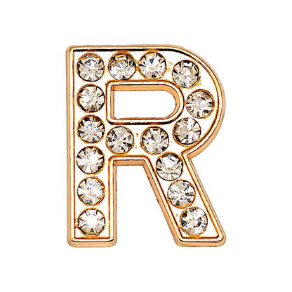 1pcs Metal Gold Luxury Letters Shoe Charms for Clog Alphabet Shoes Decorations Pins for Women Girl Sandal DIY Party Favor Gifts
