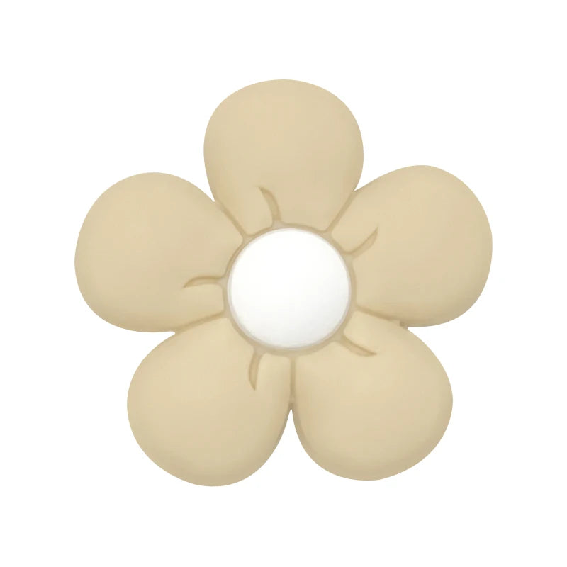 10pcs Silicone Flower Bead BPA Free Teething Infant Chewable Dummy Necklace Pacifier Toy Accessories