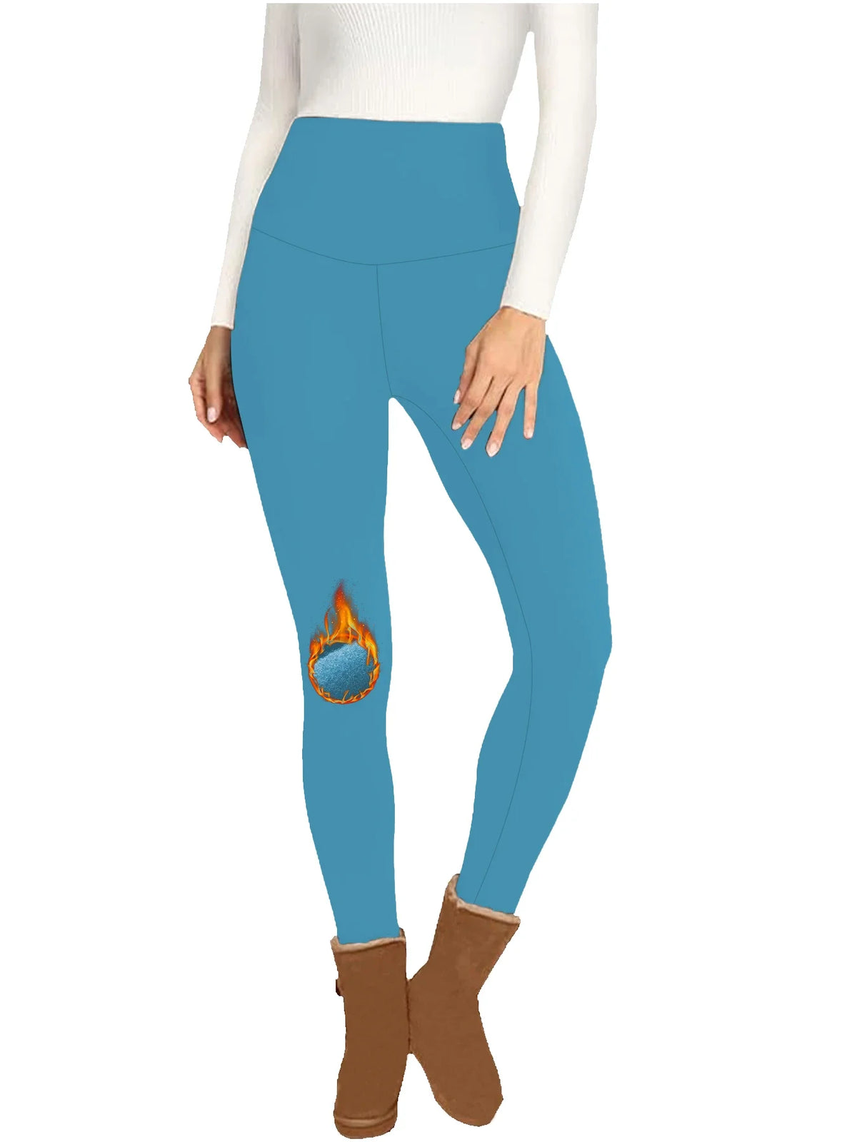 Women's High-Waisted Fleece-Lined Leggings
