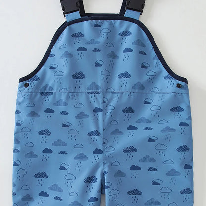 HONEYKING Children Waterproof Rain Pants Baby Jumpsuits Boys Girls Overalls Pants Fashion Kids Overalls