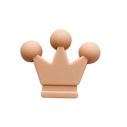 10pcs Food Grade Crown Silicone Beads Baby Teething Toys  Silicone DIY Pacifier Chain Pendant Accessories Baby Teethers