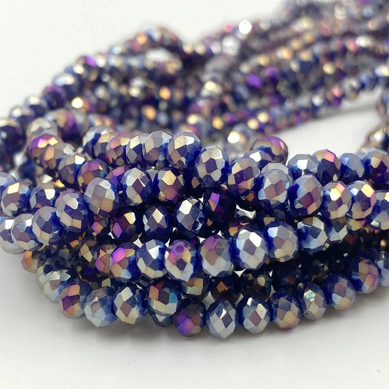Colorful 2/3/4/6/8/10mm Austria Faceted Crystal Glass Beads For Jewelry Making DIY Accessories