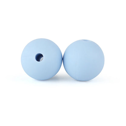 50Pcs/Lot 15mm 9mm 12mm Silicone Beads for DIY KeyChains Jewelry Making Pen Necklace Bracelet Round Loose Beads Choose Color