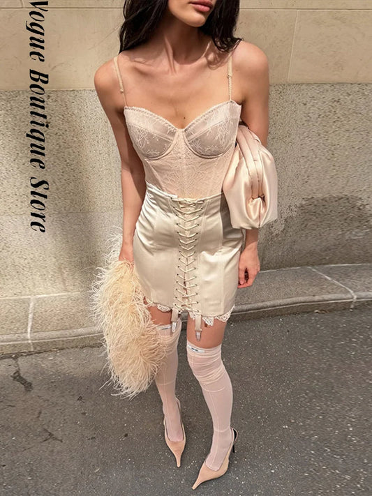 Women's Lace-Detail Skirt & Top Options
