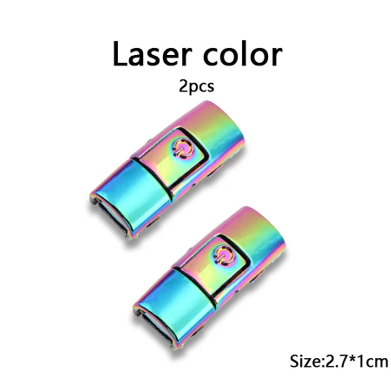 Switches Colorful Metal Buckle No Tie Shoe Laces Press Lock Shoelaces Without Ties Elastic Flat Shoelace Sneaker Kids Adult