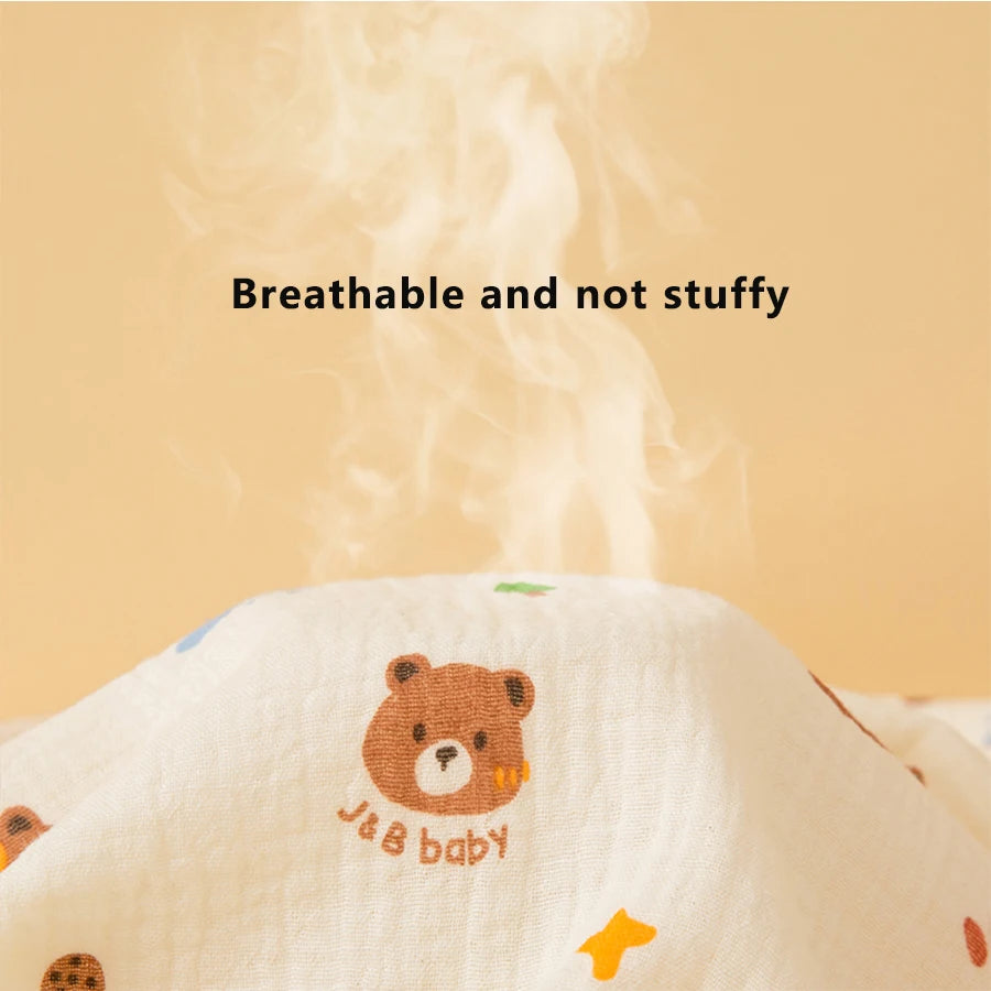 1 Piece of Newborn Double-Layer Pure Cotton Baby Swaddle Blanket, Soft and Comfortable, Thin and Breathable, Not Stuffy, Baby Swaddle Blanket, Multifunctional Baby Quilt, Baby Swaddle Wrap