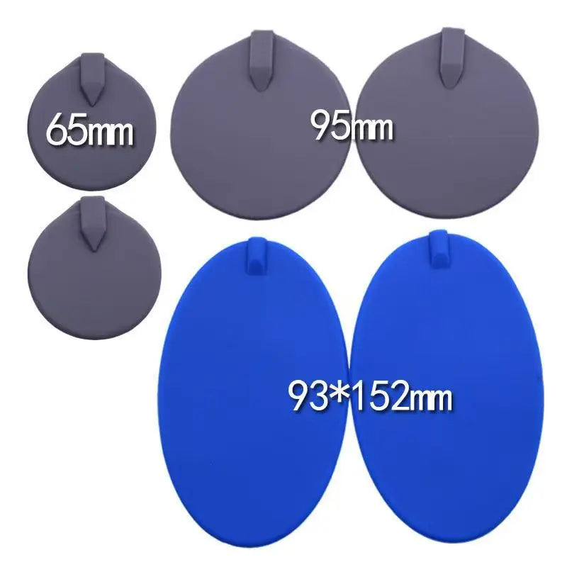 10Pcs 95mm/90*150mm Round Silicon Electrode Pads Circle Tens Carbon Electrodes/silicone Rubber Electrodes Pads for Tens Machine