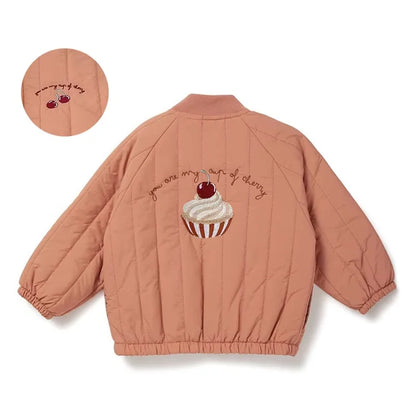 1-6Y Kids Clothing Spring Thickened Down Cotton Girl Jacket Baby Children Warm Coat Toddler Kids Outwear Children Clothes Winter