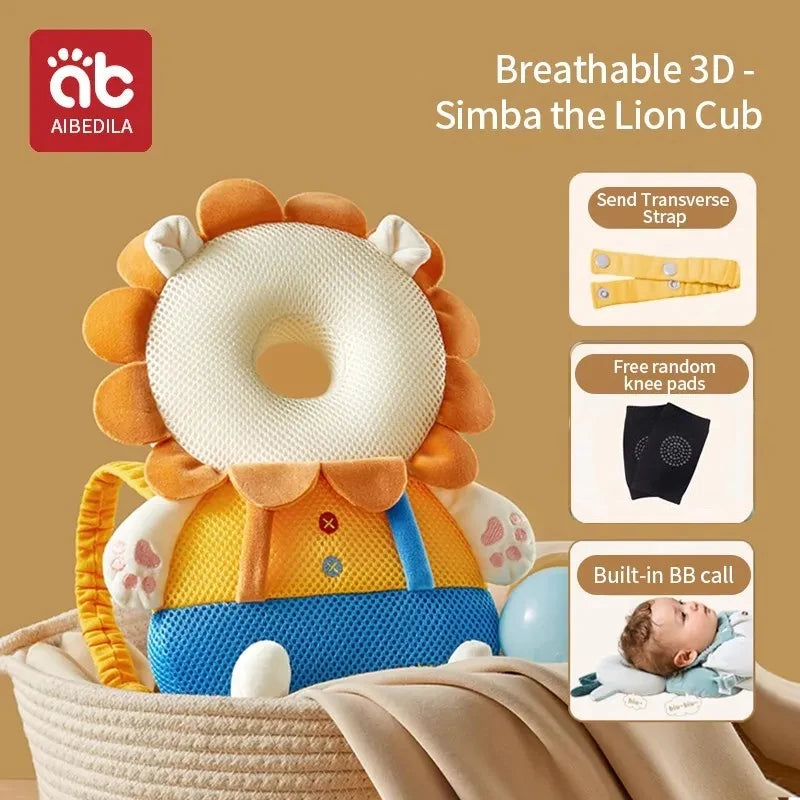 Baby Head Back Protector Safety Pad Newborn Walk Learning Headgear Anti-Fall Pillow Toddler Fall Prevention Cushion for Infants