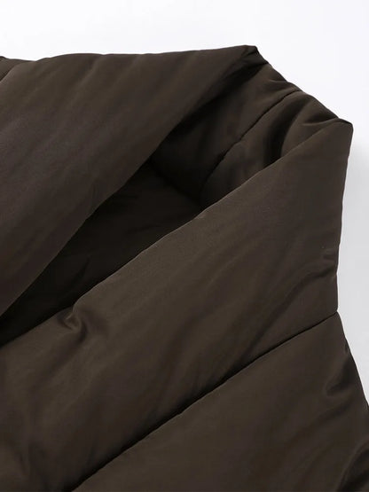 Women's Tie-Waist Padded Coat in Style Options