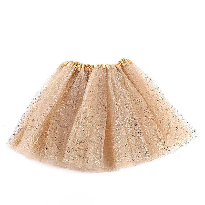 Adult Hot Mesh Tutu Skirt 2025 Street Fashion Solid Color Skirt Polyester Dance Skirt