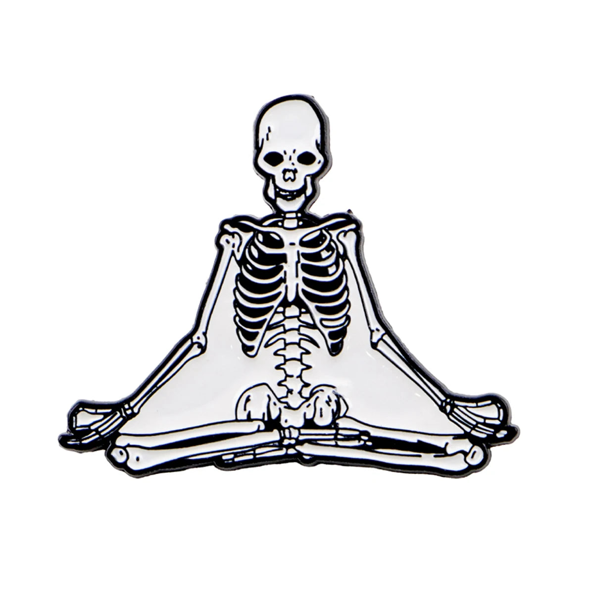 "One Day,We Will Wake Up To His Obituary" Enamel Pin Cartoon Skeleton Women's Brooches Fashion Lapel Badges Jewelry Friends Gift