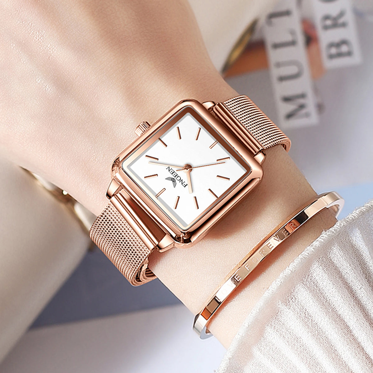 BINBOND Precise Quartz Watches for Women Luxury Luminous Waterproof Durable Ladies Watch Casual Reloj
