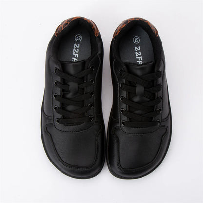 ZZFABER  Barefoot Shoes Soft Leather Sneakers Minimalist Casual Shoes for Women Men Unisex Sneakers