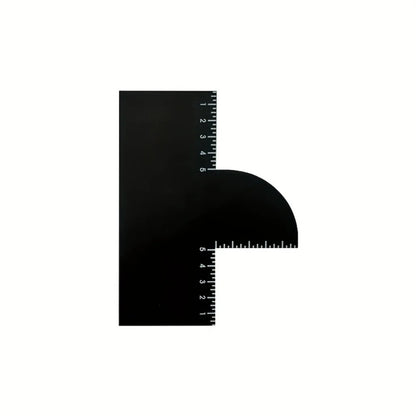 1 Pvc Hair Styling Design Tool Card, Sideburn Edge Trimming Alignment Card, Reusable