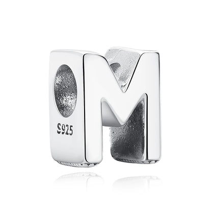 Original 925 Sterling Silver Charms Beads 12 Zodiac A-Z Letters Virgo Aries Fit Brand Bracelets Necklaces Jewelry For Women