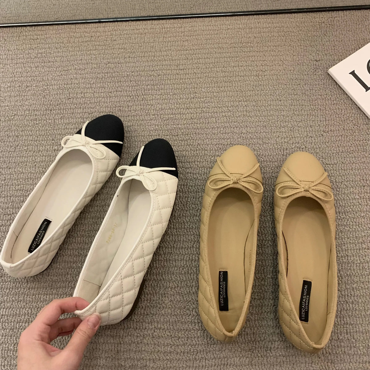Bailamos Women Brand Ballet Shoes Fashion Bow In Autumn 2022Pregnant Women's Flats Casual Women's Dress Shoes Mujer