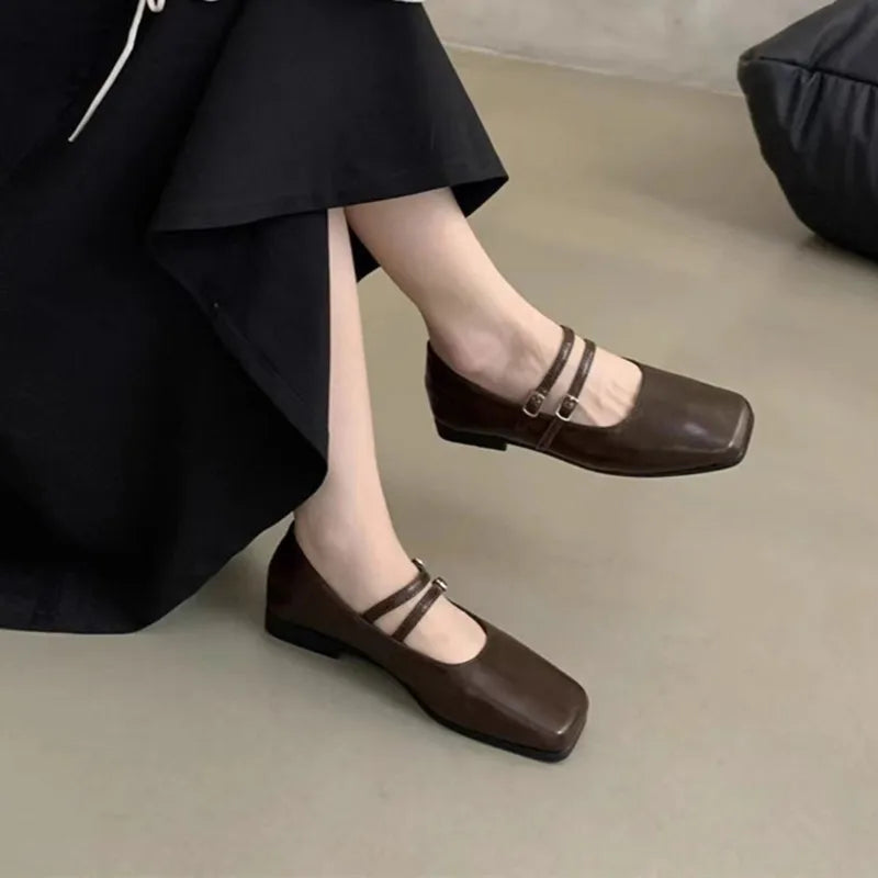 Fashion Solid Color Simple Elegant Casual Flat Wear-resistant Comfortable Fashionable Women's Shoes Chaussure Femme