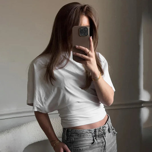 Women's Round-Neck Short-Sleeve Top
