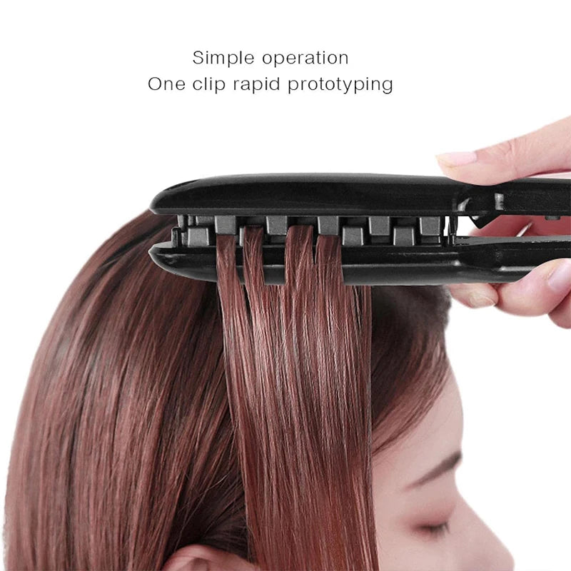 3D Grid Hair Crimper Professional Fluffy Iron Increase Volume Ceramic Hair Tool Hair Waver Styling Crimping Perm Pliers