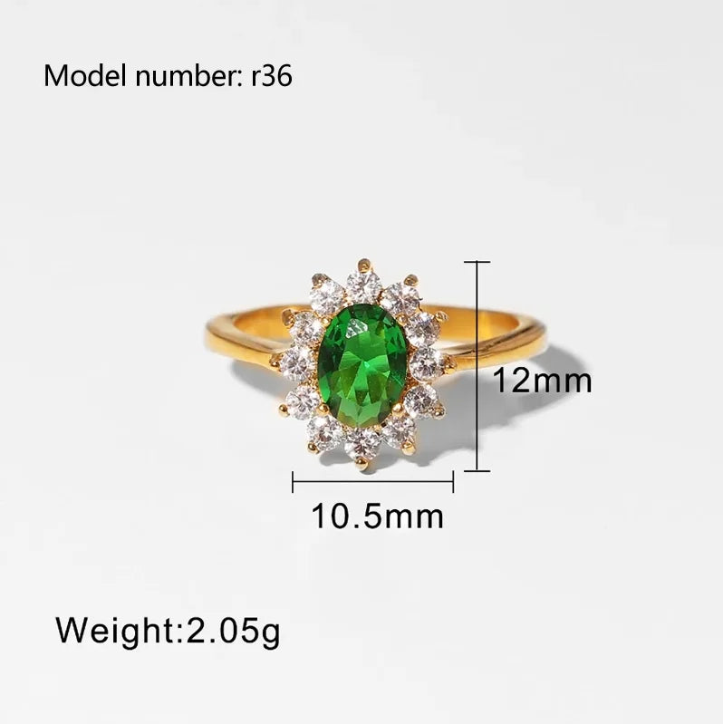2026 Simple Stainless Steel Rings For Women Gold Color Smooth Geometric Open Rings Arc Rings Diamonds Jewellery Ring Gift