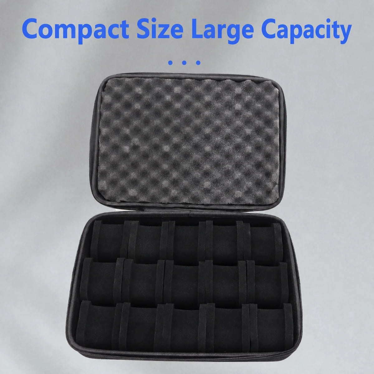 15-Slot Watch Storage Case, Dustproof Scratch-Resistant Oxford Cloth Carry Bag For Travel And Home Storage Organizer