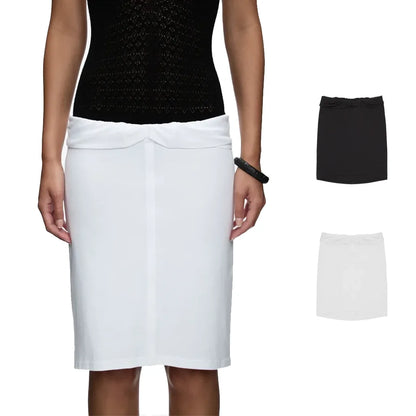 Tank Low-Waist Fold-Over Twist-Knot Bodycon Skirt, Stretchy Knit Mid-Length Skirt, Sexy Straight Mid-Length Skirt, Cuffed Waist Twist-Knot Mid-Length Skirt, Low-Waist Straight Skirt, Casual Sexy Skirt