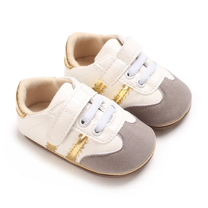 Baby Boys Girls Spring Autumn Shoes 0-1 Year First Walker Fashion Striped Rubber Soles Casual Sports Newborn