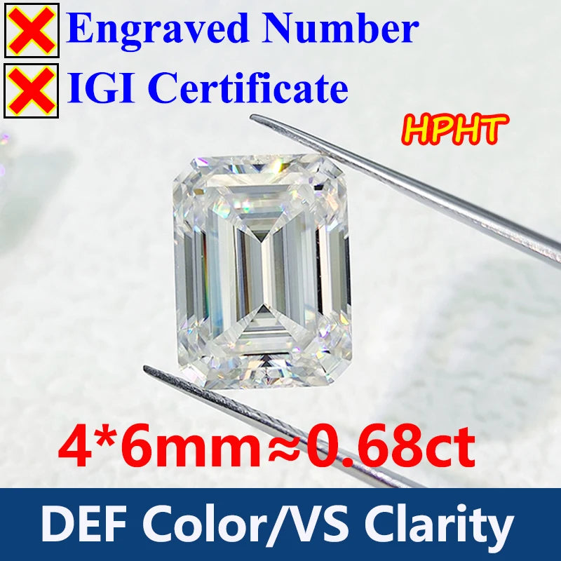 GH Color Oval HPHT Lab Grown Diamond No IGI Certificate 3EX DEF Color VS Clarity Pear CVD Lab Grown Diamond Gems