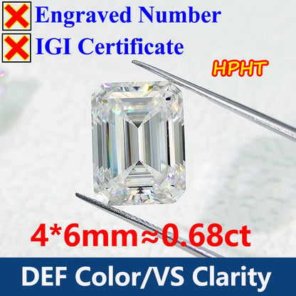 GH Color Oval HPHT Lab Grown Diamond No IGI Certificate 3EX DEF Color VS Clarity Pear CVD Lab Grown Diamond Gems