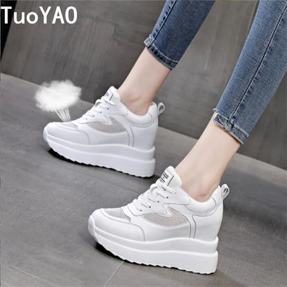 Women's Lace-Up Platform Sneakers